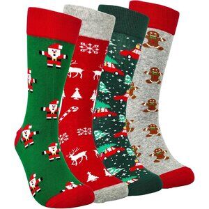 Mens Fun Patterned Dress Socks Funny Novelty Crazy Design Cotton Socks Gift for